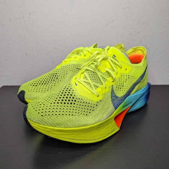Nike ZoomX Vaporfly Next% 3 Volt Black Scream Green DV4129-700 Mens Size 12